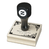 Chinese Double Happiness Wedding Symbol Floral  Rubberstempel (Stempel)