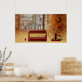 Chinese draaiende wieldruk poster (Keuken)