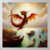 Chinese draak (10) poster (Voorkant)