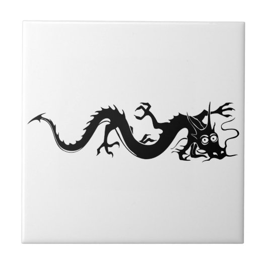 Chinese draak (10) tegeltje (Voorkant)