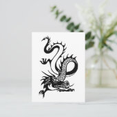 Chinese draak (13) briefkaart (Staand voorkant)