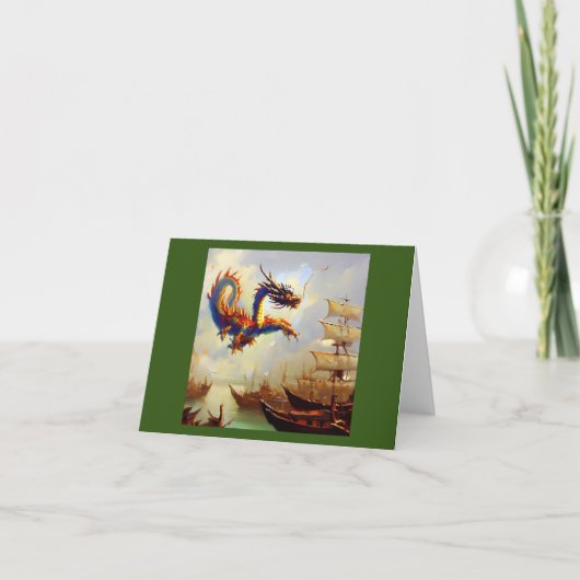 Chinese draak (20) kaart (Voorkant)