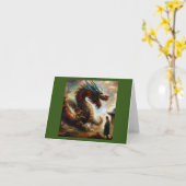 Chinese draak (23) kaart (Gele Bloem)