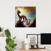 Chinese draak (28) poster (Thuiskantoor)