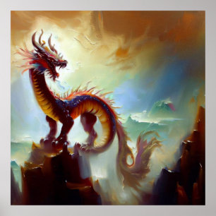 Chinese draak (28) poster