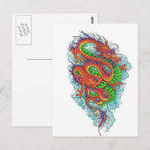 Chinese draak 2 briefkaart (Voorkant / Achterkant)