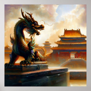 Chinese draak (33) poster