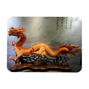 Chinese draak 3"x4" magneet