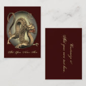  Chinese draak ATC ACEO Visitekaartje (Voorkant / Achterkant)