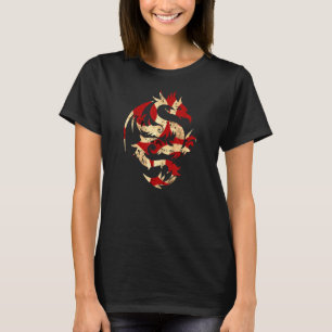 Chinese Draak Aziatische Firedrake Vliegende Creat T-shirt