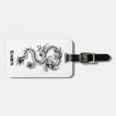 Chinese draak bagagelabel (Voorkant horizontaal)