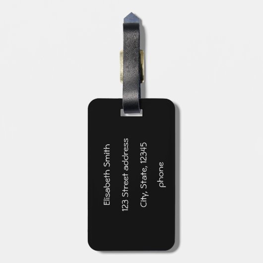 Chinese draak bagagelabel (Achterkant verticaal)