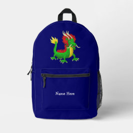 Chinese Draak Bedrukte Rugzak
