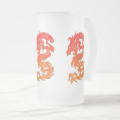 Chinese draak Bevestigde glazen Mok (Voorkant rechts)