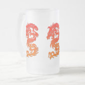 Chinese draak Bevestigde glazen Mok (Voorkant links)