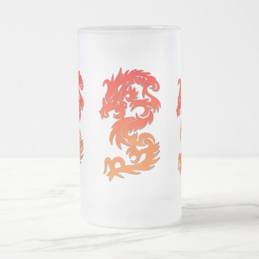 Chinese draak Bevestigde glazen Mok (Center)