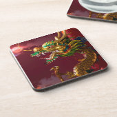 Chinese draak bier onderzetter (Linkerzijde)
