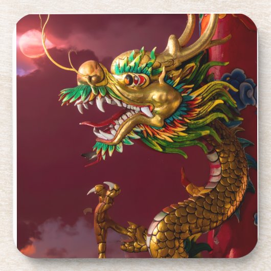 Chinese draak bier onderzetter (Voorkant)