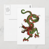Chinese draak briefkaart (Voorkant / Achterkant)