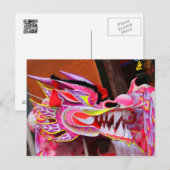 Chinese draak briefkaart (Voorkant / Achterkant)