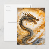 Chinese draak briefkaart (Voorkant / Achterkant)