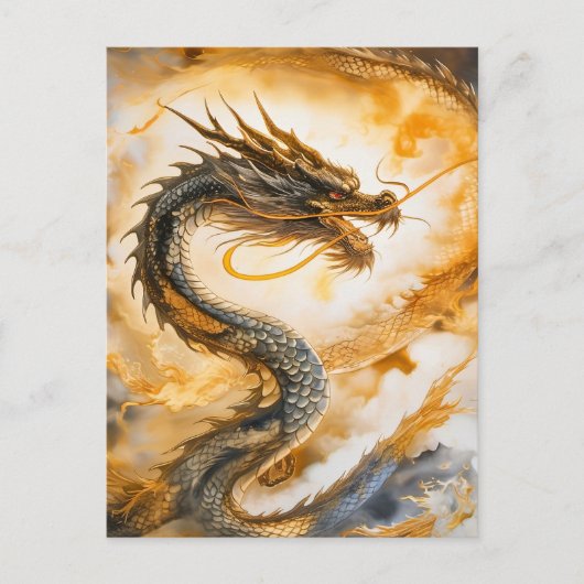 Chinese draak briefkaart (Voorkant)