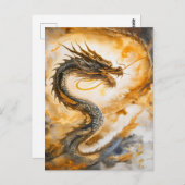 Chinese draak briefkaart (Voorkant / Achterkant)