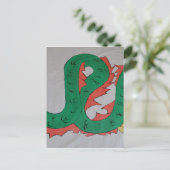 Chinese draak briefkaart (Staand voorkant)