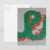 Chinese draak briefkaart (Voorkant / Achterkant)