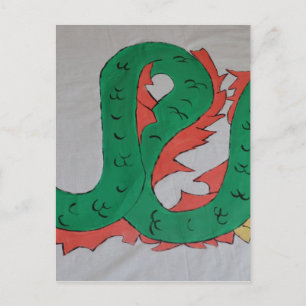 Chinese draak briefkaart