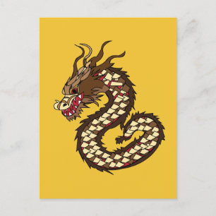 Chinese draak briefkaart