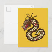 Chinese draak briefkaart (Voorkant / Achterkant)
