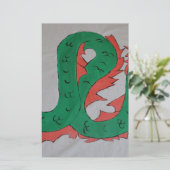 Chinese draak briefpapier (Staand voorkant)