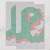 Chinese Draak Briefpapier (Voorkant / Achterkant)