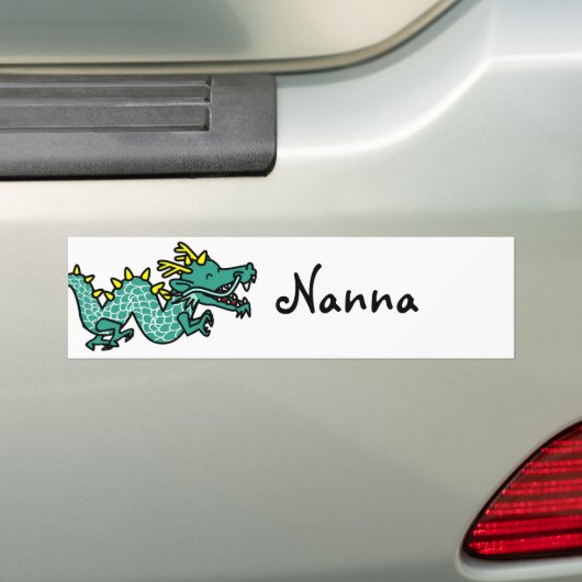 Chinese draak bumpersticker (Op auto)
