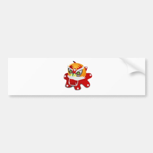 chinese draak bumpersticker (Voorkant)