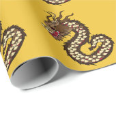 Chinese draak cadeaupapier (Rol Hoek)