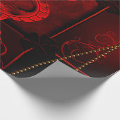 Chinese draak cadeaupapier (Hoek)