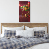 Chinese draak canvas afdruk (Insitu (Slaapkamer))