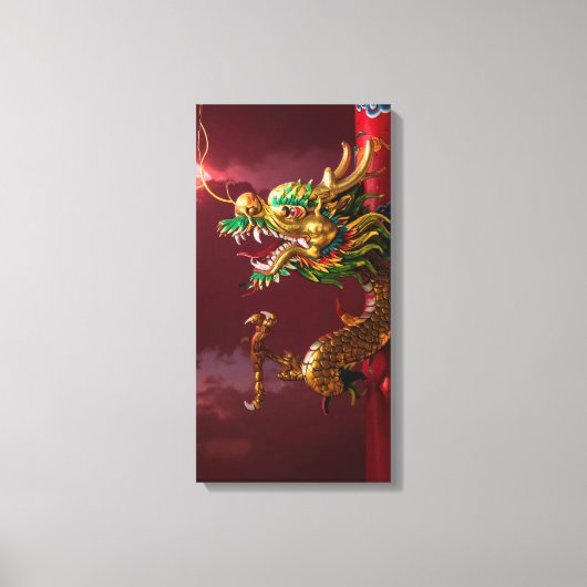 Chinese draak canvas afdruk (Voorkant)