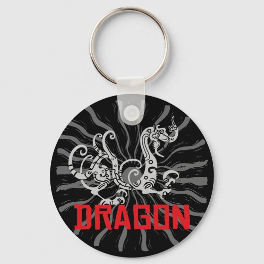 Chinese draak Chinese Zodiac Dragon Sleutelhanger (Voorkant)