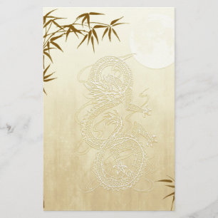 Chinese draak en Bamboo