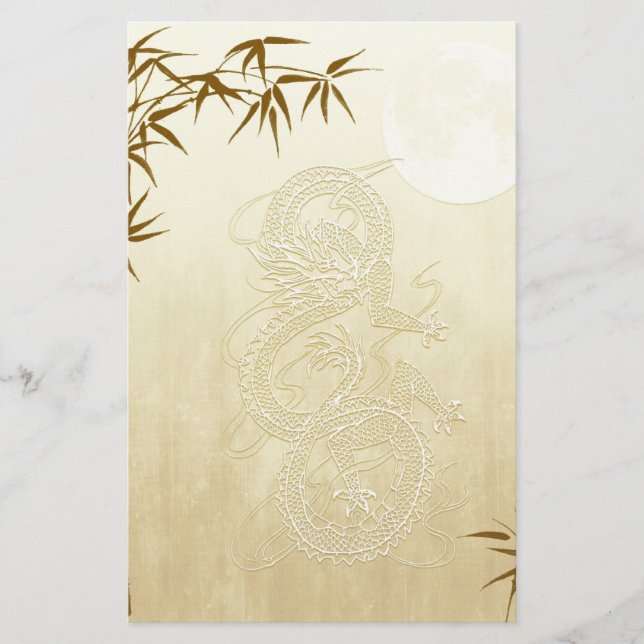 Chinese draak en Bamboo (Voorkant)