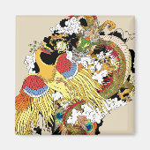 chinese draak en phoenix magneet (Voorkant)