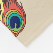 Chinese draak en tongbek fleece deken (Hoek)