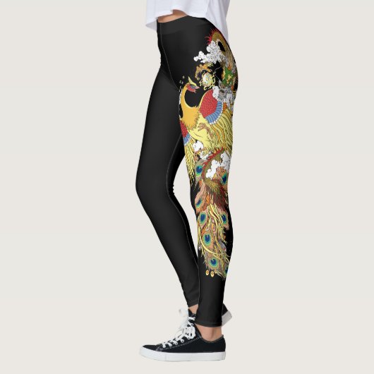Chinese draak en tongbek leggings (Links)