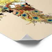 Chinese draak en tongvarken poster (Hoek)