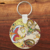 Chinese draak en tongvarken sleutelhanger (Voorkant)
