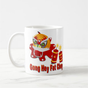 Chinese Draak en Vuurwerk Koffiemok