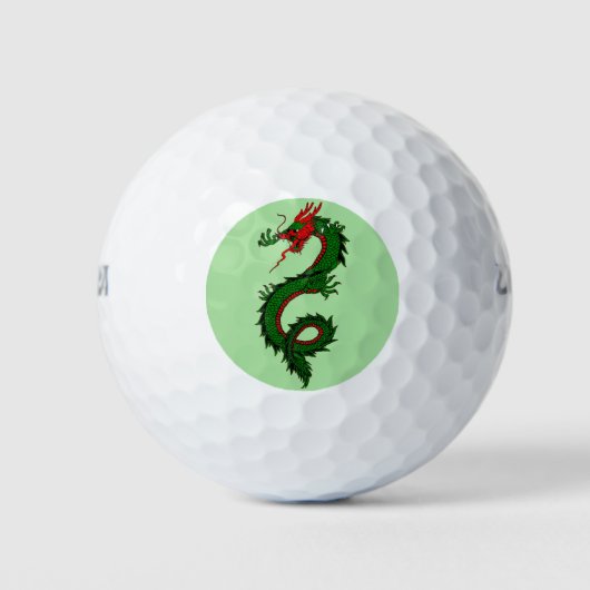 Chinese draak golf ballen (Voorkant)